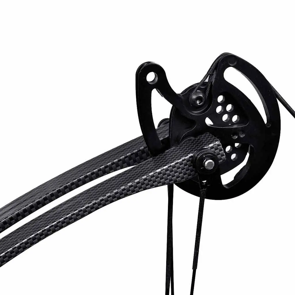 Compound Bow Black 35 Inch Adjustable Draw Weight 40 to 50 lbs Lightweight