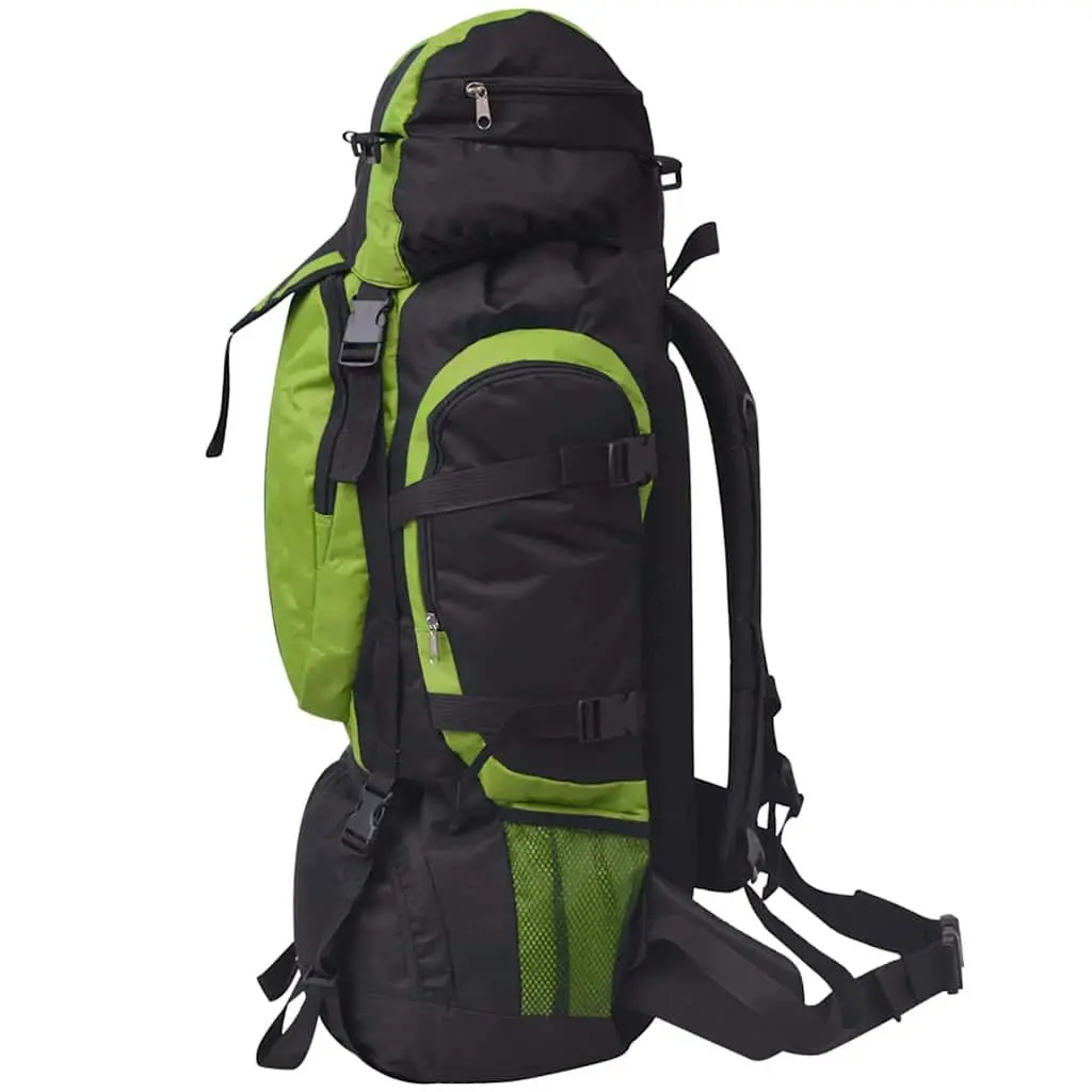 Hiking Backpack Green 75L Large Capacity Outdoor Travel Camping Rucksack