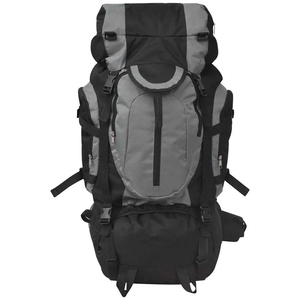Hiking Backpack Grey 75L Large Capacity Outdoor Camping Trekking Rucksack