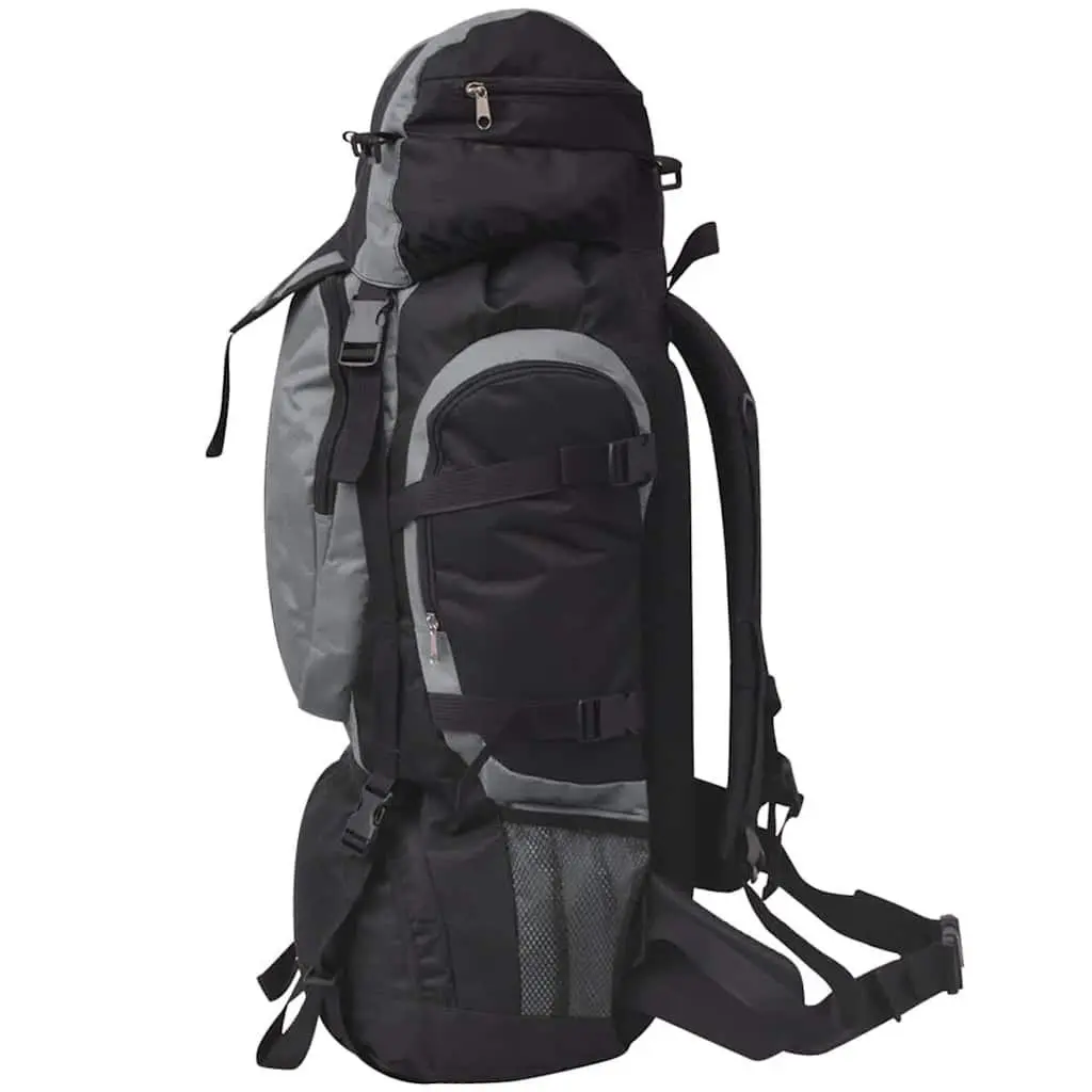 Hiking Backpack Grey 75L Large Capacity Outdoor Camping Trekking Rucksack