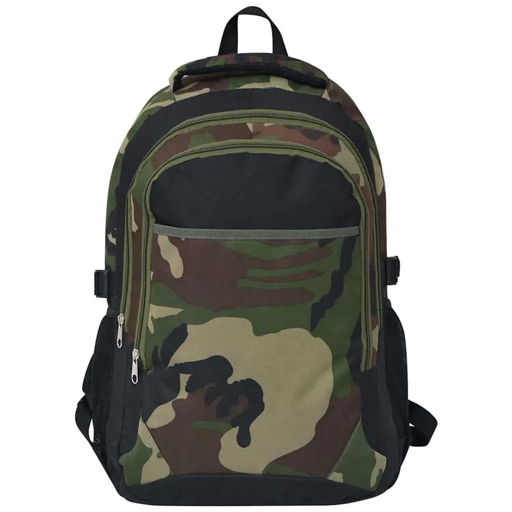 School Backpack Multicolour 40L Large Capacity Durable Daypack with Compartments