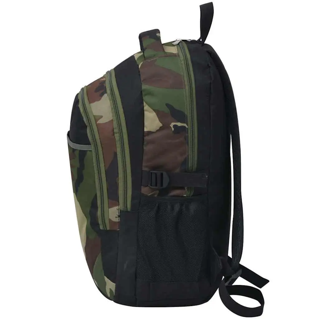 School Backpack Multicolour 40L Large Capacity Durable Daypack with Compartments