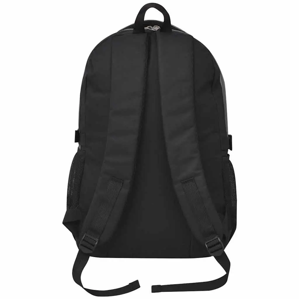 School Backpack 40L Grey Large Capacity Book Bag Shoulder Straps Compartments