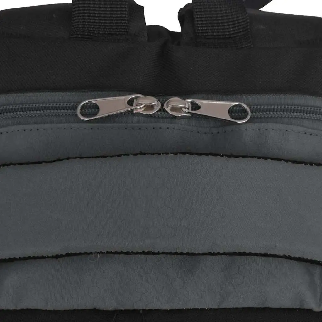 School Backpack 40L Grey Large Capacity Book Bag Shoulder Straps Compartments