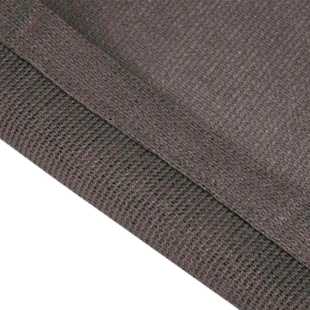 Tent Carpet Anthracite 250x400 cm Water Resistant with Integrated Eyelets