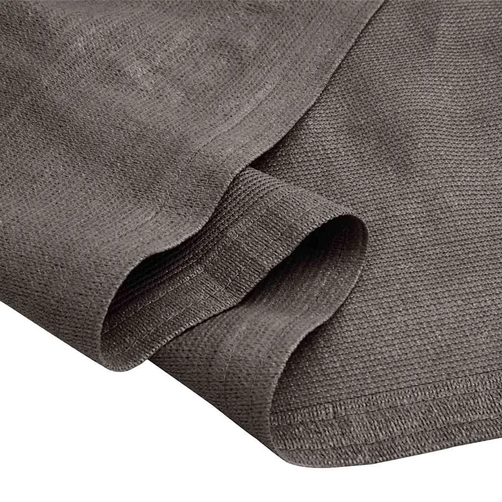 Tent Carpet Anthracite 250x400 cm Water Resistant with Integrated Eyelets