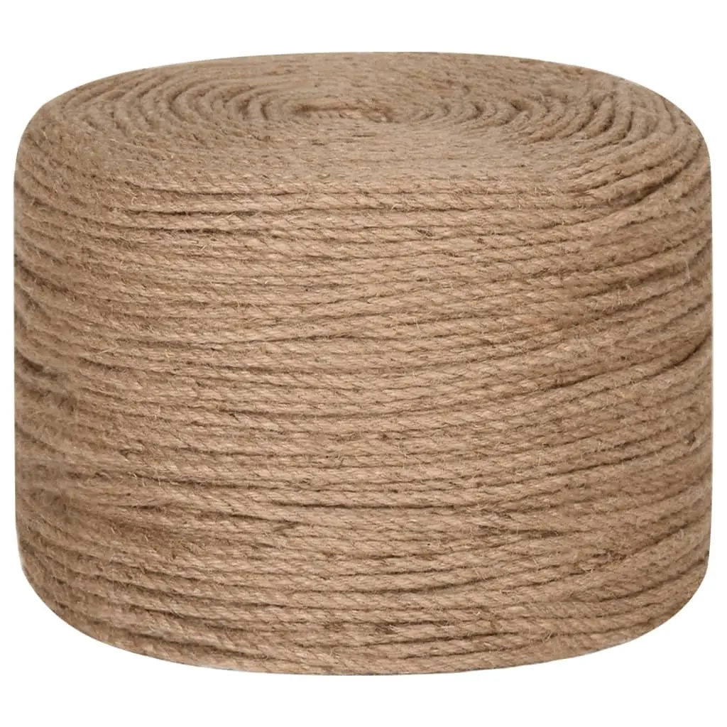 Jute Rope Brown 8mm 500m Durable Natural for Gardening Decking Handrail Plant Support