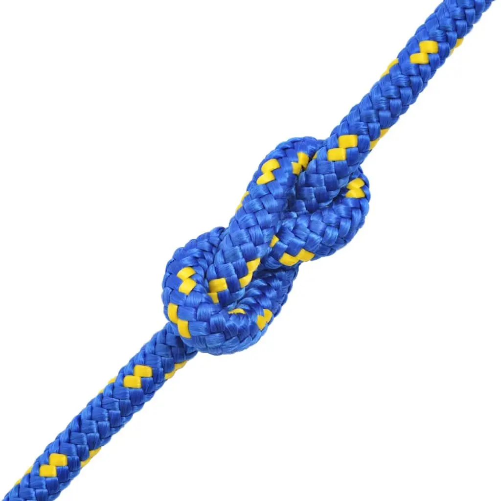 Marine Rope Blue 8mm 100m Polypropylene Floating Durable for Sailing Boating Yachting Dock Line