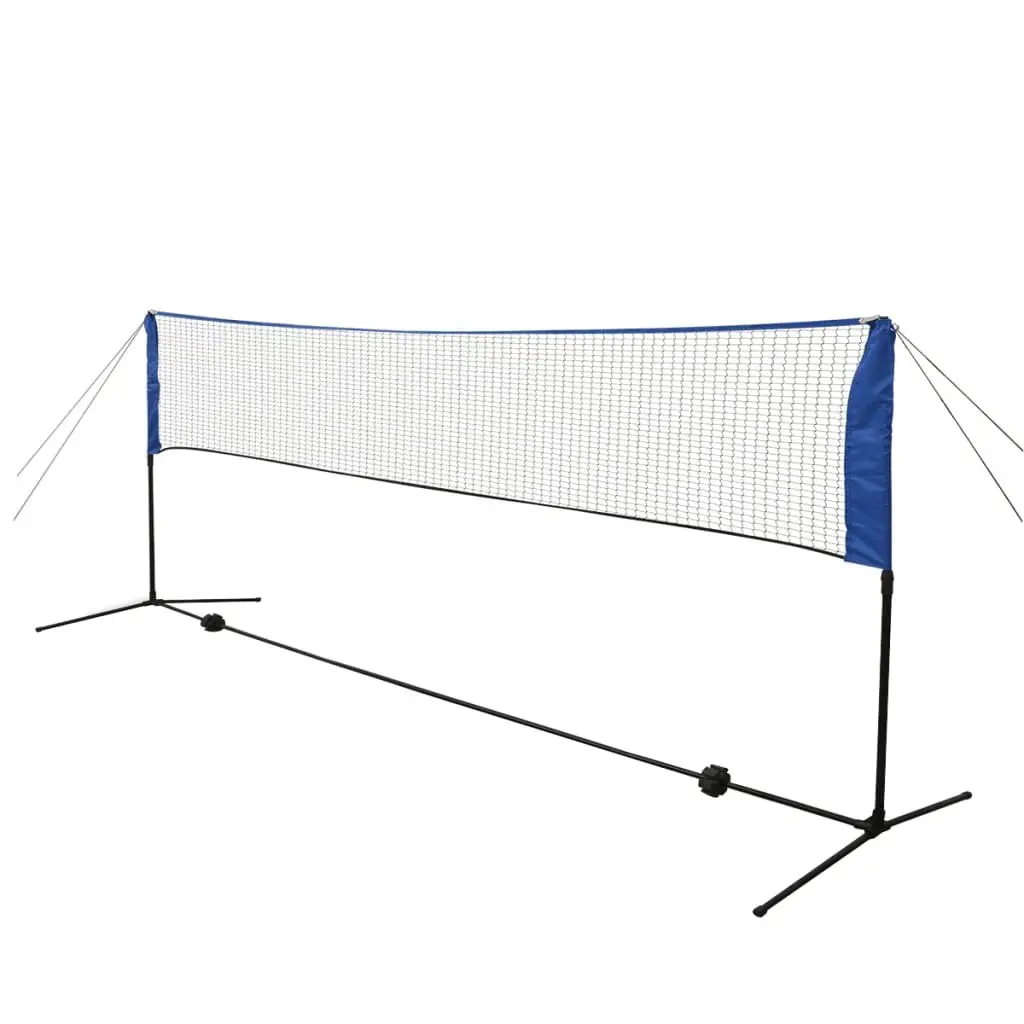 Badminton Net Set 300x155cm Height Adjustable Tool Free Assembly for Outdoor Games