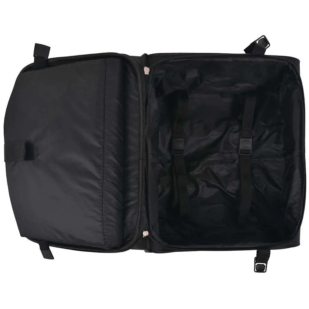 Trolley Suitcase Black Carry-On 2 Wheels Telescopic Handle Travel Luggage
