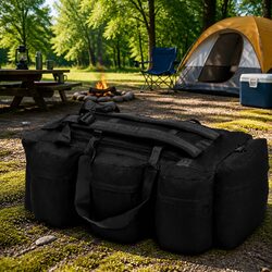 Duffel Bag 45L Army Style 3-in-1 Shoulder Backpack Outdoor Travel Camping