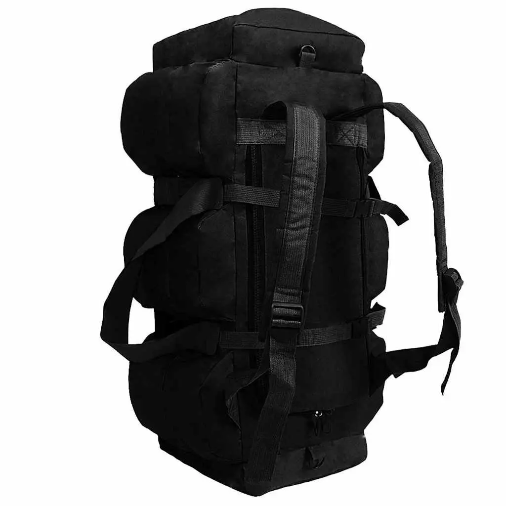 Duffel Bag Black 45L 3-in-1 Shoulder Backpack Outdoor Travel Camping