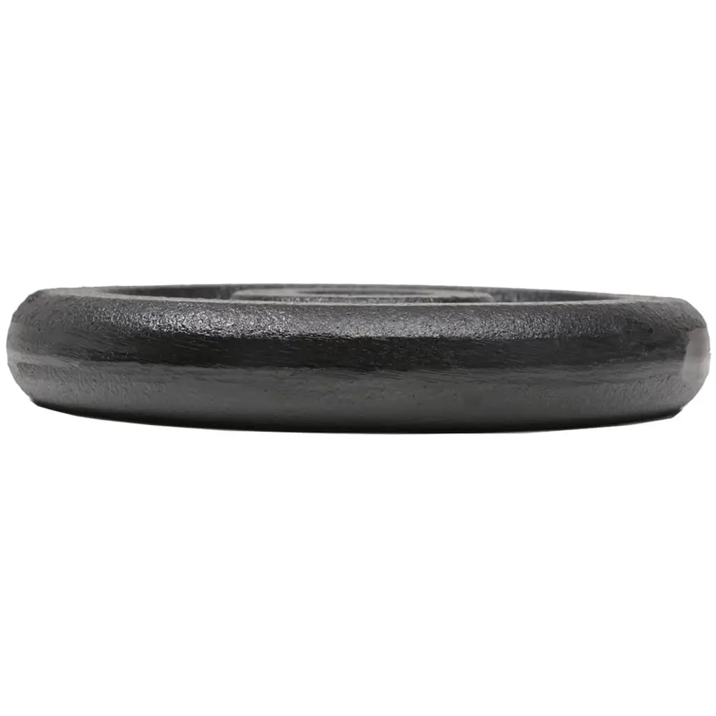 Cast Iron Weight Plates Black 2.5 kg Each 8 Piece Set for Barbell Dumbbell Home Gym Training