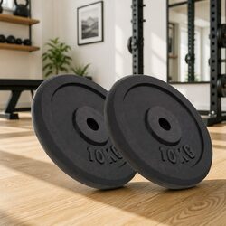 Compact 2x10 kg Weight Plates for Efficient Workouts