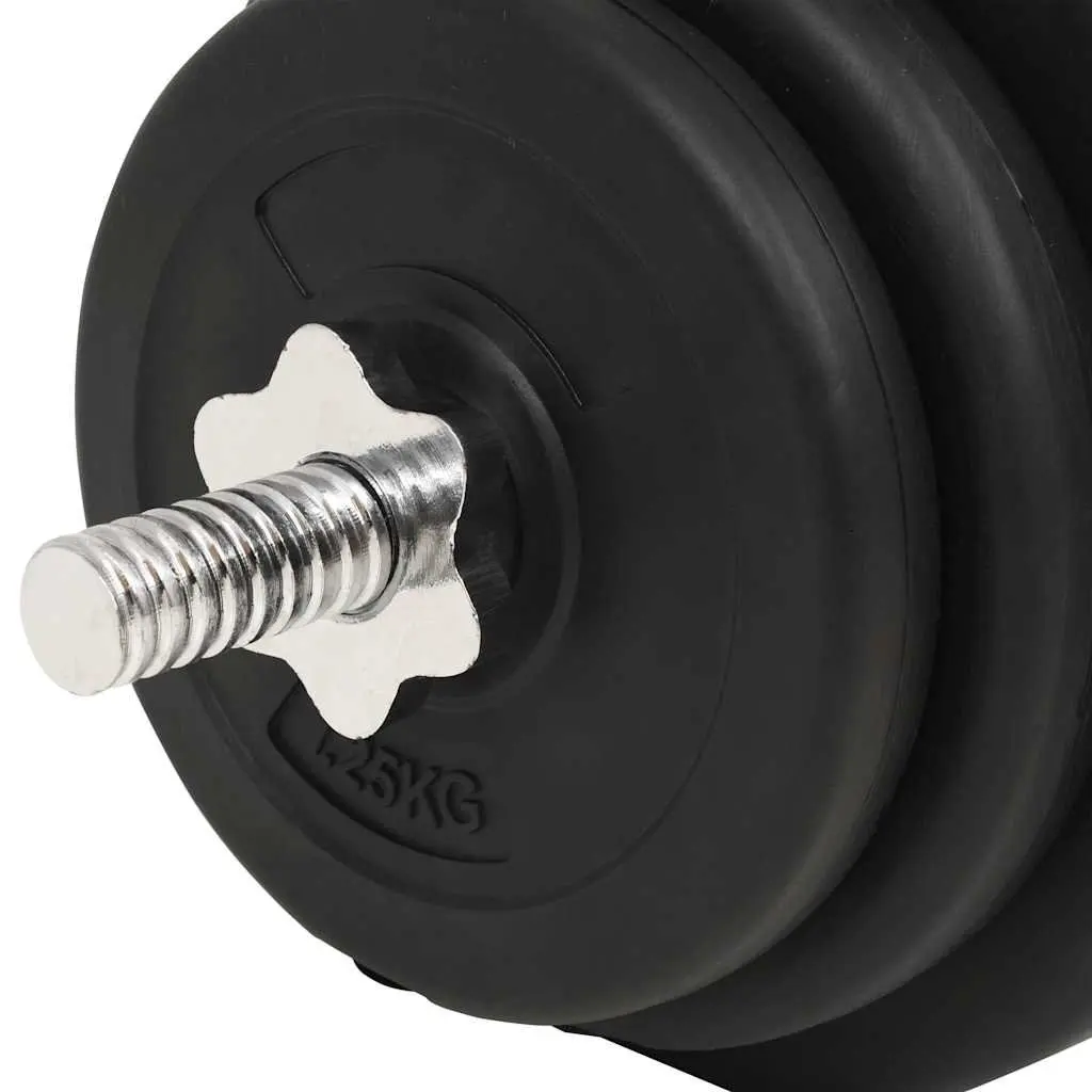 Barbell and Dumbbell Set 30kg Free Weights Home Gym Training Exercise Equipment