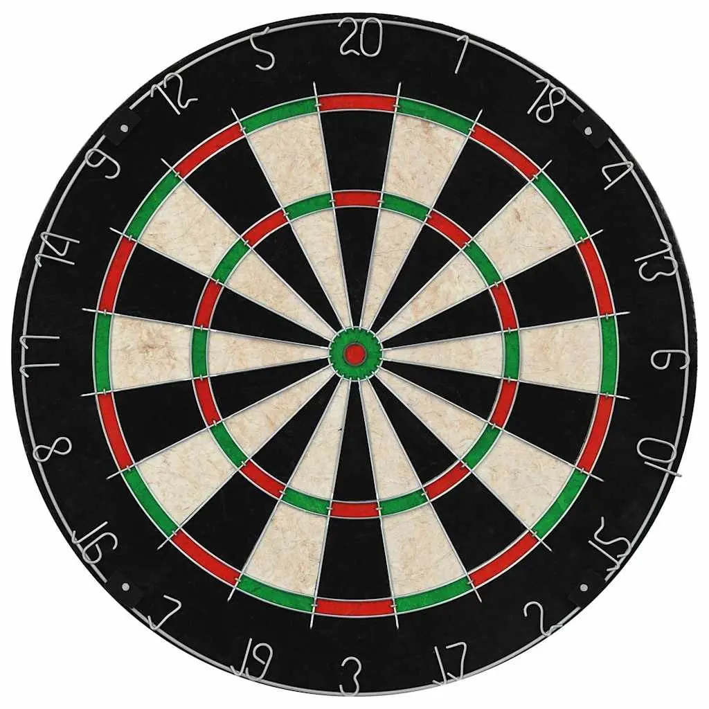 Dartboard Set Sisal MDF Cabinet 6 Steel Tip Darts Indoor Game