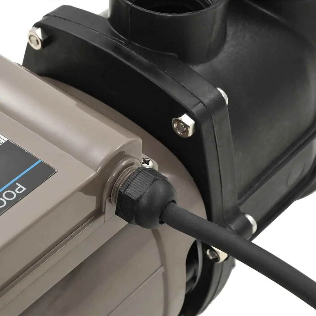 Pool Pump Black 0.25 HP 8000 L/h Above Ground Swimming Circulation System