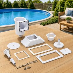 Pool Skimmer Wide Mouth Above Ground Cleaner Basket Weir Cover Accessories