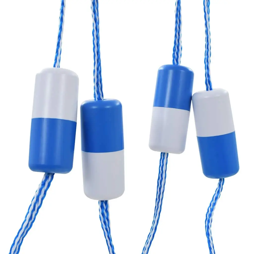 Swimming Pool Safety Divider Rope Blue and White 6m Chlorine Resistant with 9 Floats