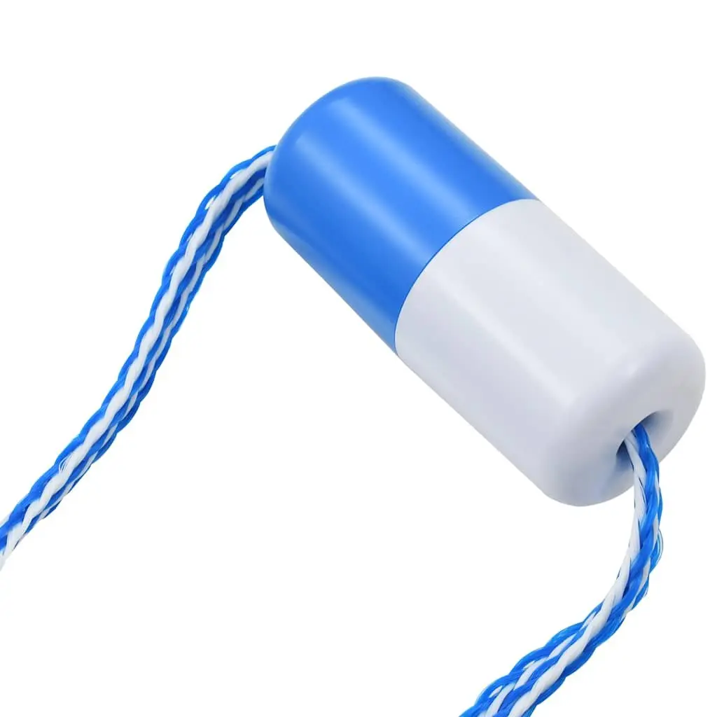 Swimming Pool Safety Divider Rope Blue and White 6m Chlorine Resistant with 9 Floats