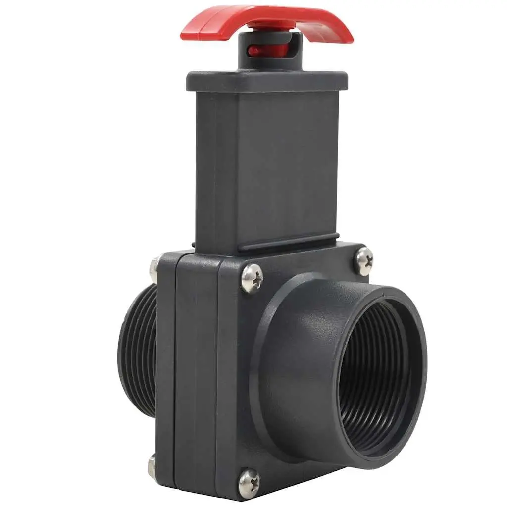 Pool Gate Valve 1.5" Chlorine Resistant 2 Pack with Locking Clip for Flow Control