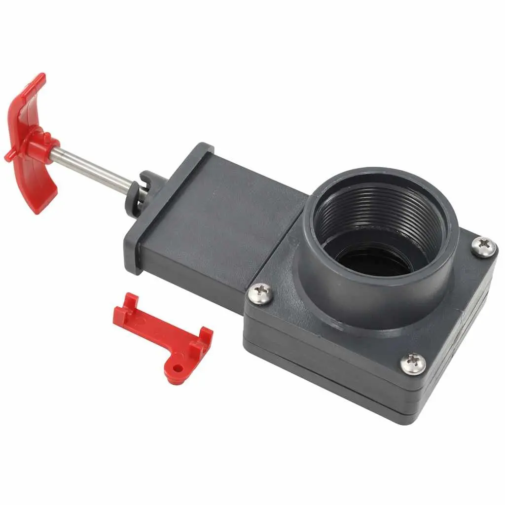 Pool Gate Valve 1.5" Chlorine Resistant 2 Pack with Locking Clip for Flow Control