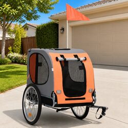 Compact Dog Bicycle Carrier with Suspension