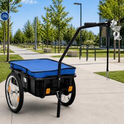 Compact Bike Trailer Hand Wagon - Steel Frame