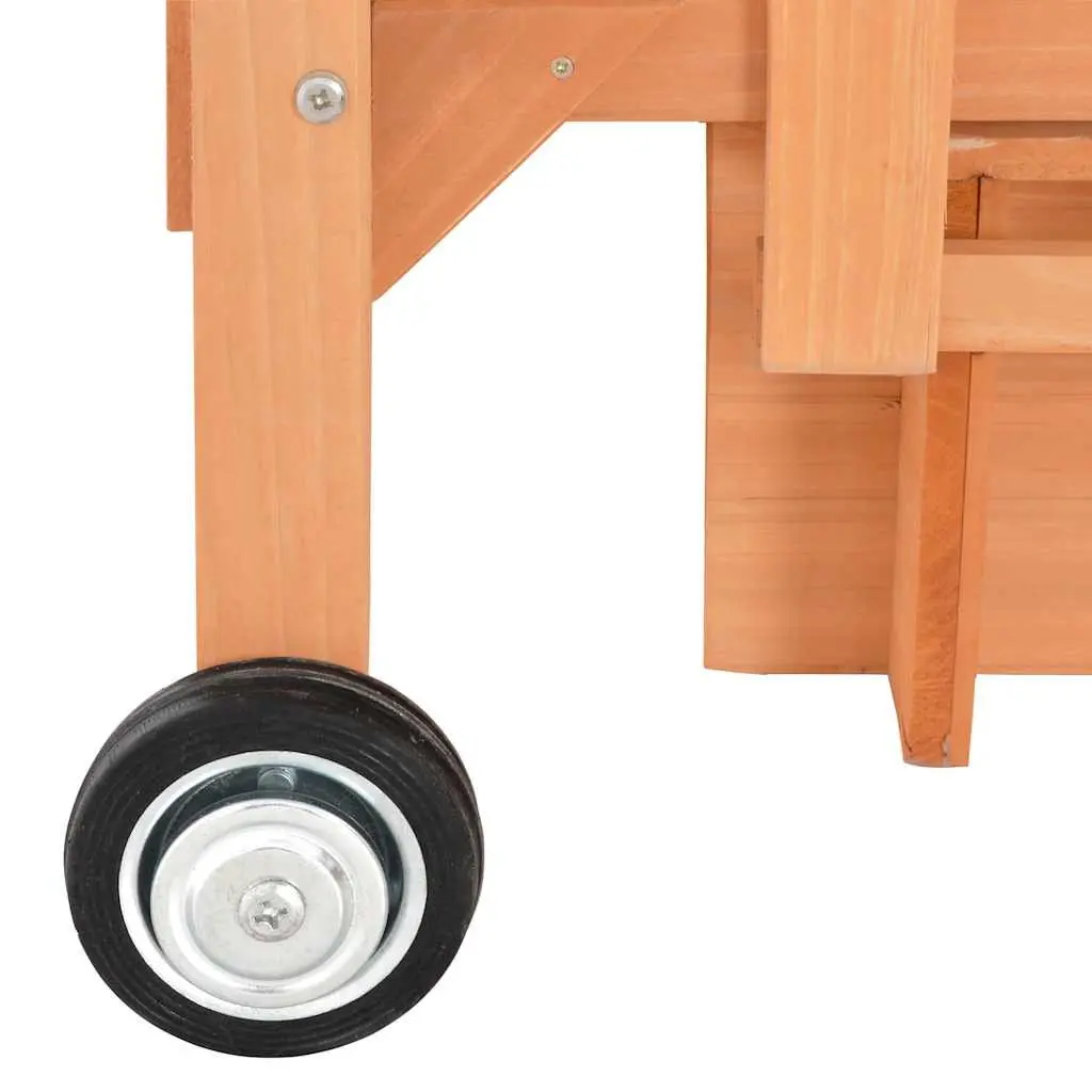 Kids Playhouse Blue Fir Wood Sandbox UV50 Protection