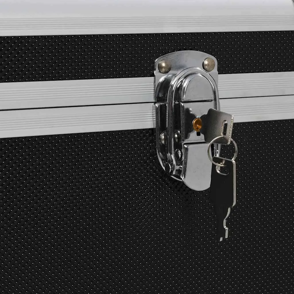 Storage Cases Set Black 3 Pieces Portable Aluminium Tool Box Carrying