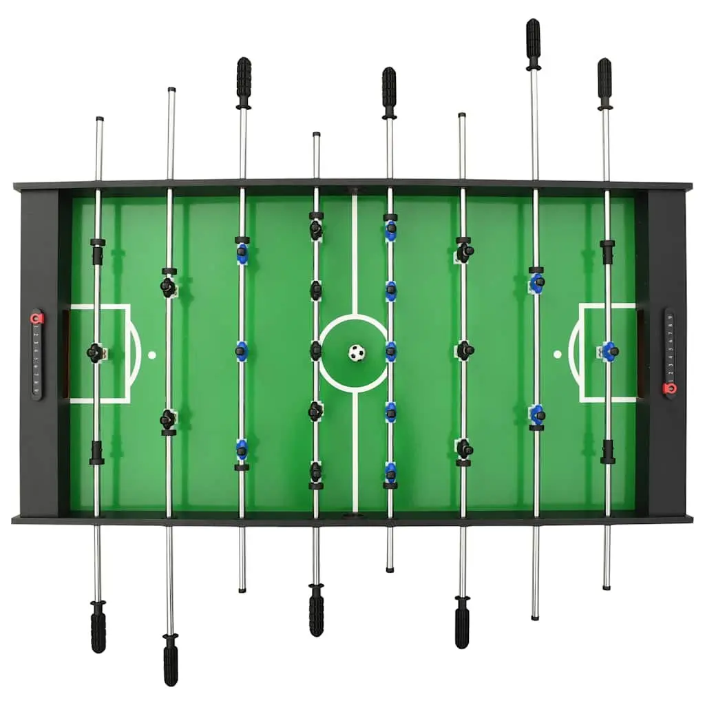 Foosball Table Black 121cm Folding Indoor Game Room Sturdy MDF Construction