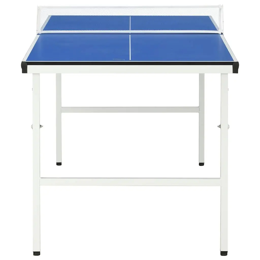 Ping Pong Table Blue 5ft Portable Indoor Compact Foldable with Net Posts