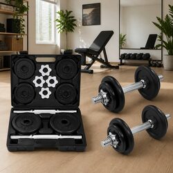 Concise 20kg Cast Iron Dumbbell Set for Training