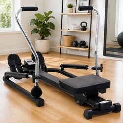 Rowing Machine 5 Level Hydraulic Resistance Home Cardio Fitness Rower Compact