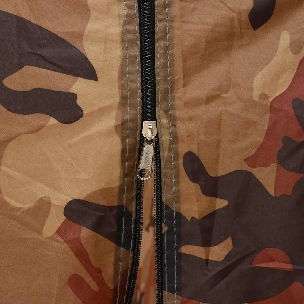 Portable Shower Privacy Tent Camouflage Fiberglass Poles Covered Roof Easy Access
