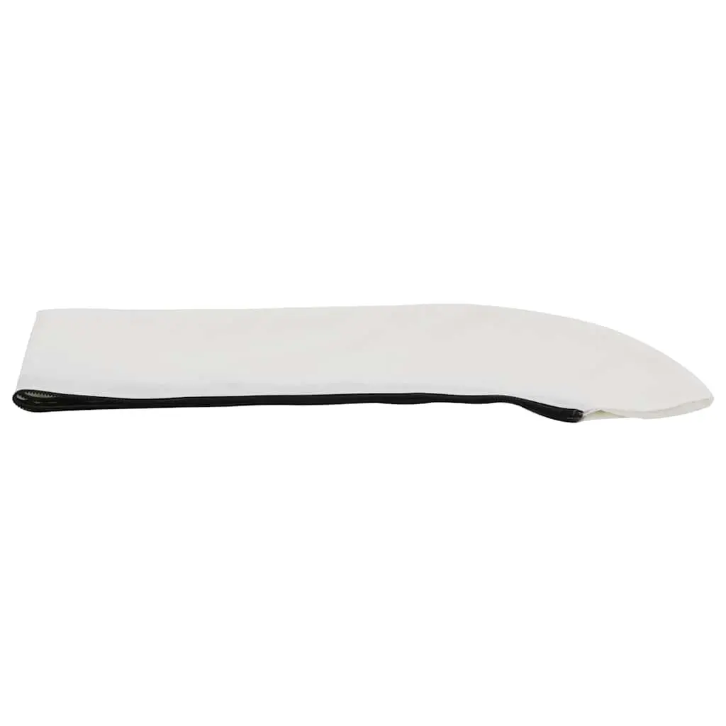 Boat Bimini Top White 3 Bow Adjustable Width Sun Shade Marine Protection