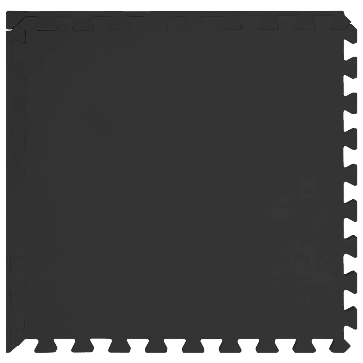 Exercise Floor Mats Black 24 Piece Interlocking EVA Foam Anti-Slip Water-Resistant