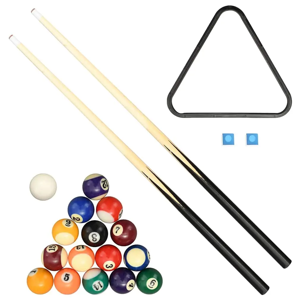 Mini Pool Table Black 92x52x19cm Portable Tabletop Billiards Game Set