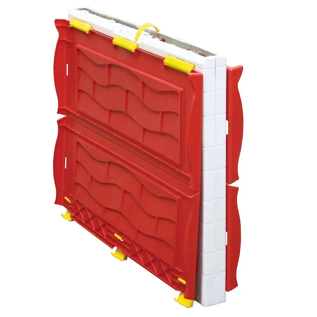 Kids Foldable Playhouse Cottage Portable Play Centre Multicolour Door Windows