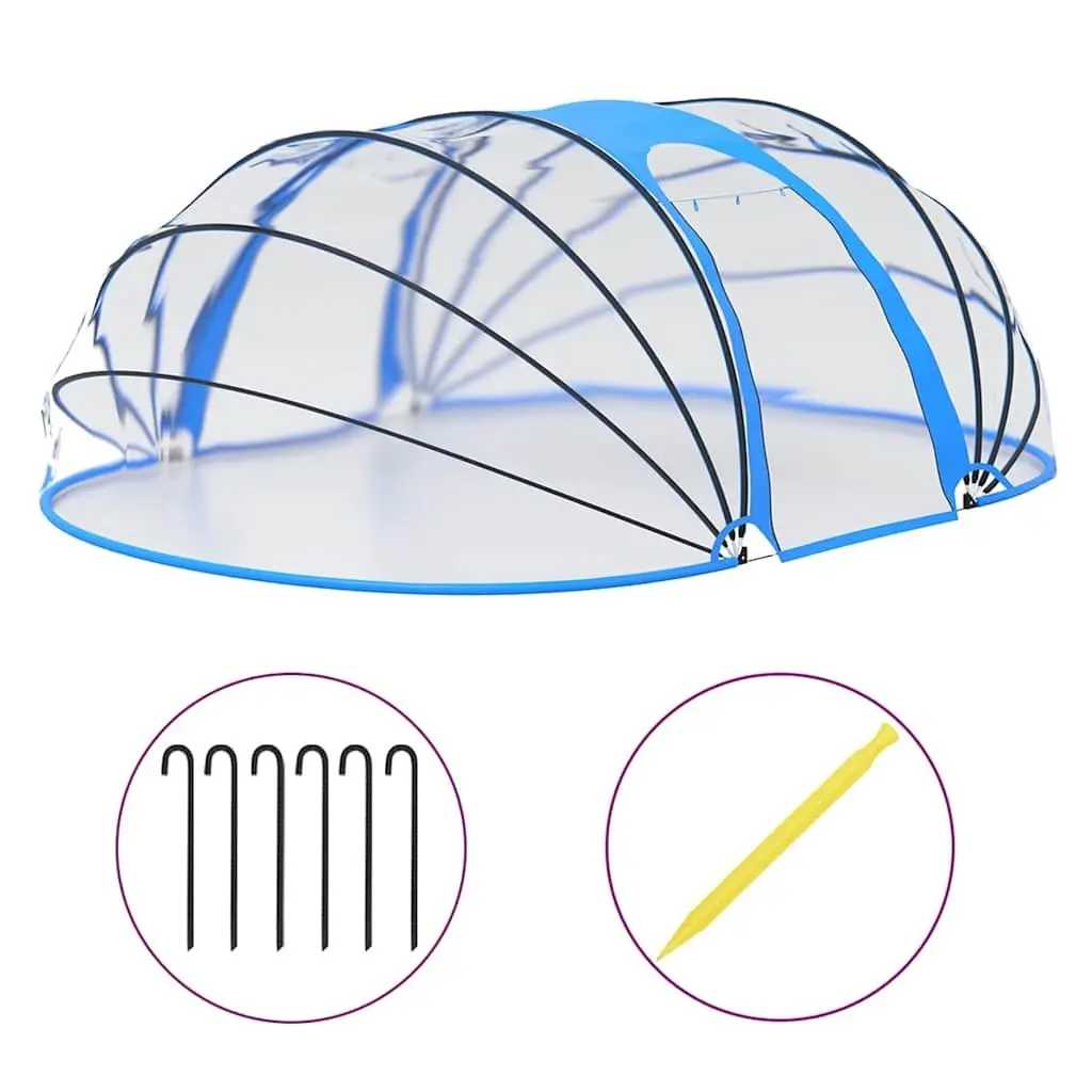Pool Dome Blue 530x410x210cm Shelter Cover Canopy Accessory
