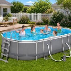 Compact and Durable Above Ground Pool 488x305x107cm