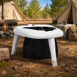 Compact Foldable Camping Toilet for 200kg Capacity