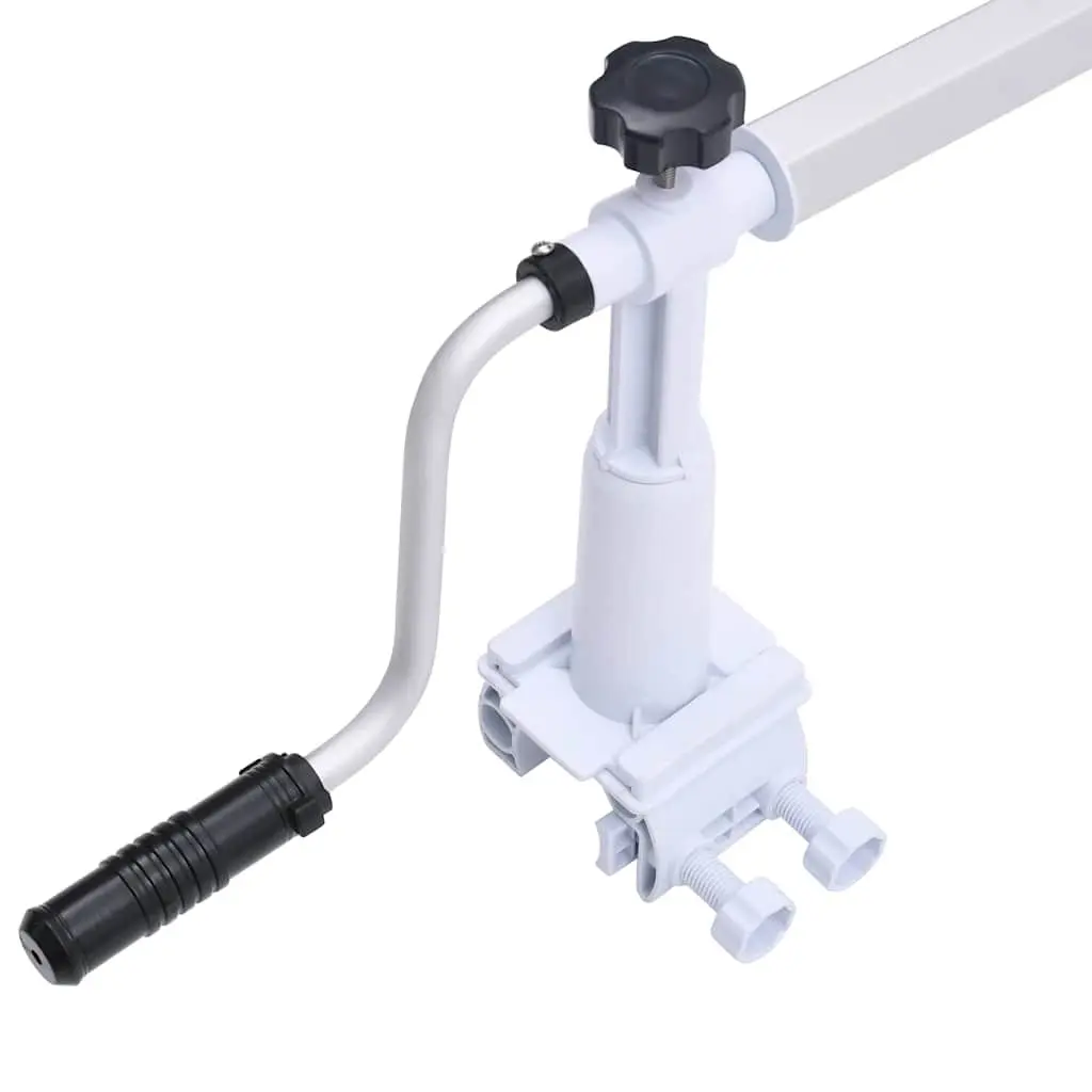 Pool Cover Roller Adjustable Slide Base Hand Crank Swimming Equipment