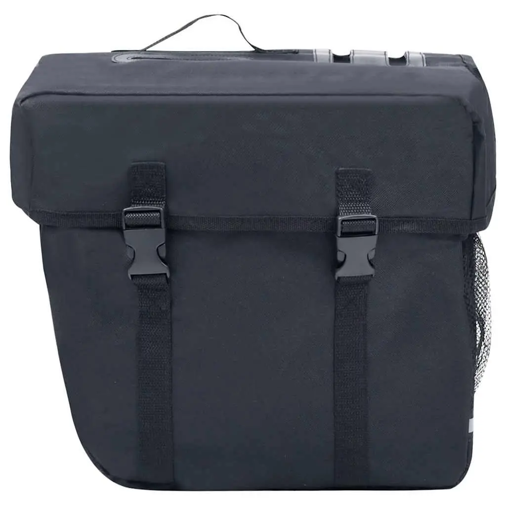 Double Bicycle Pannier Bag Black 35L Waterproof Reflective Cycling Storage Rack