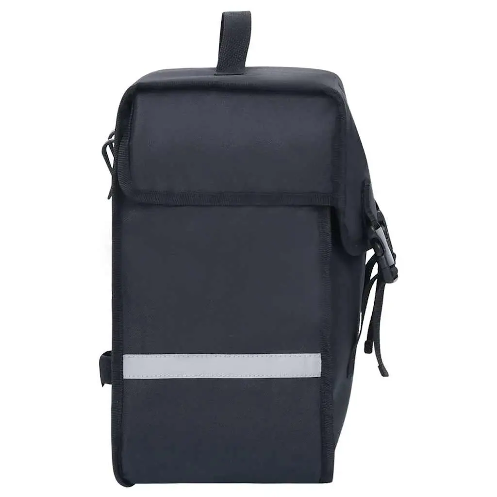 Bicycle Pannier Bag Black 21L Waterproof Storage for Commuting Touring Cycling