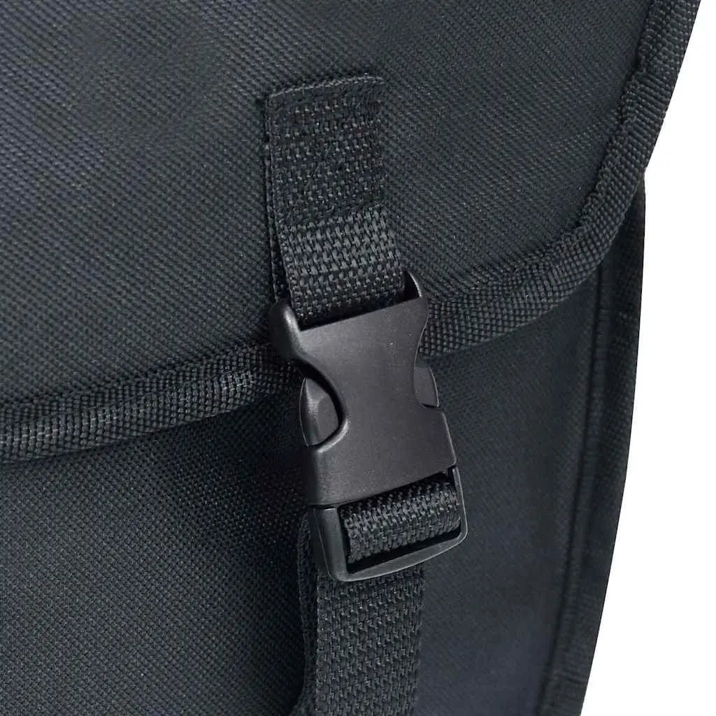 Bicycle Pannier Bag Black 21L Waterproof Storage for Commuting Touring Cycling