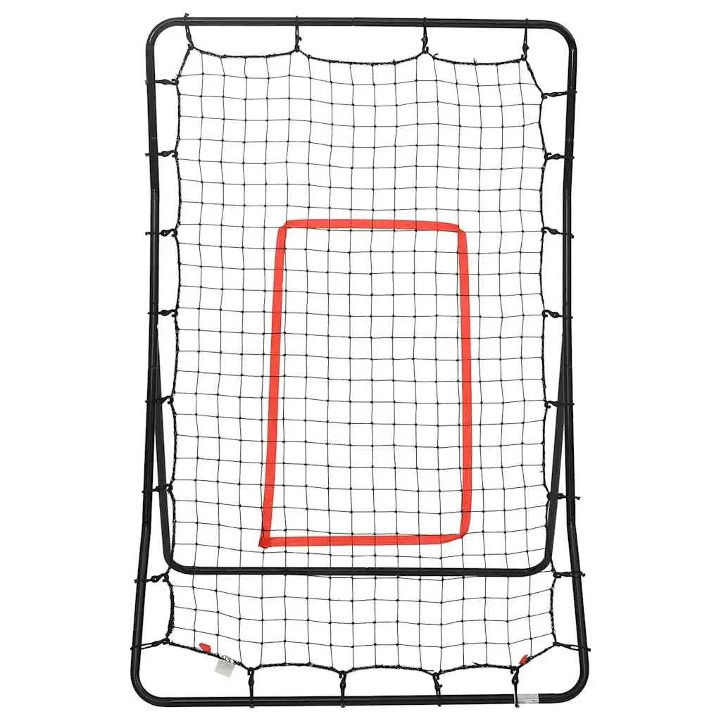 Softball Rebounder Black 88x79x137cm Steel Frame PE Net Training Equipment
