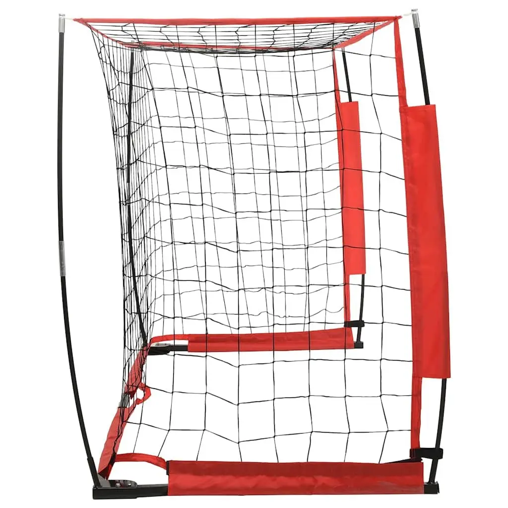 Portable Foldable Soccer Goal Black 184 x 91 x 124.5 cm Steel Frame Durable Polyester Net