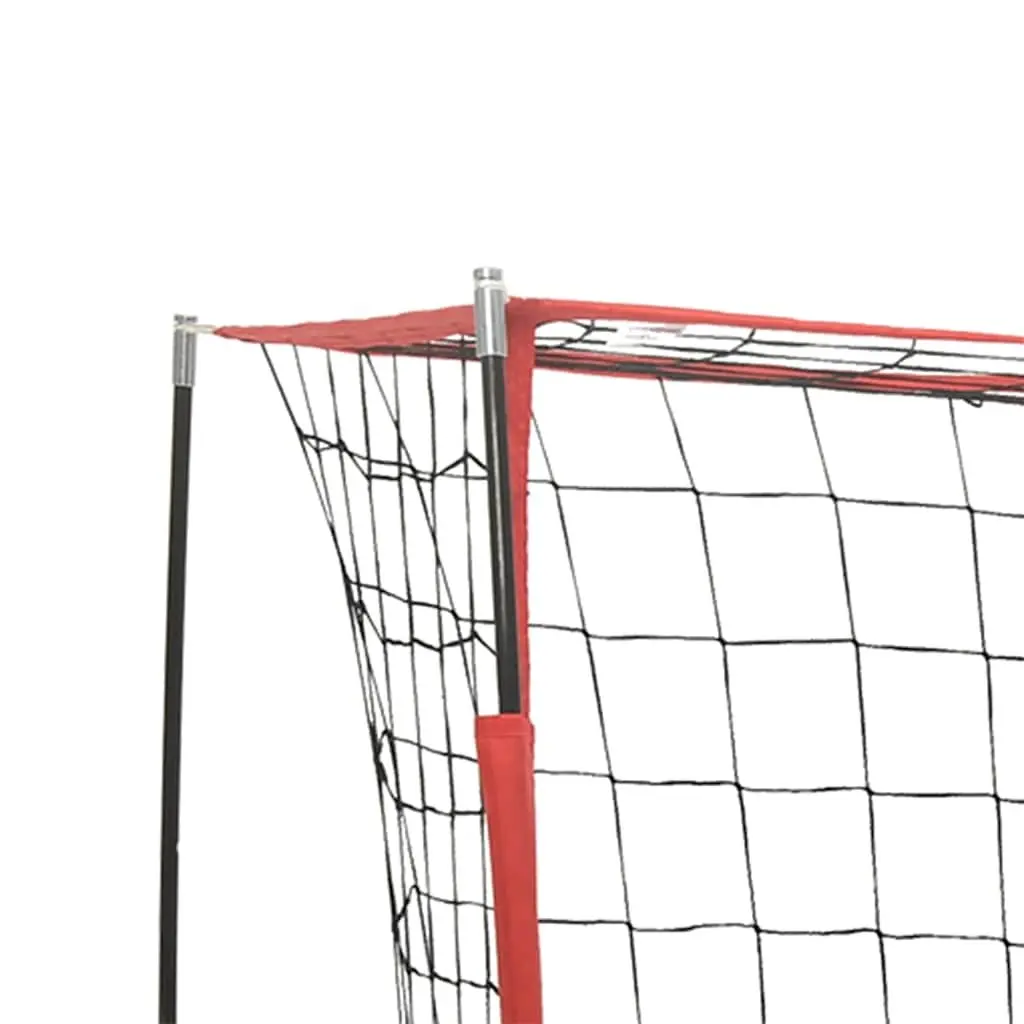 Portable Foldable Soccer Goal Black 184 x 91 x 124.5 cm Steel Frame Durable Polyester Net