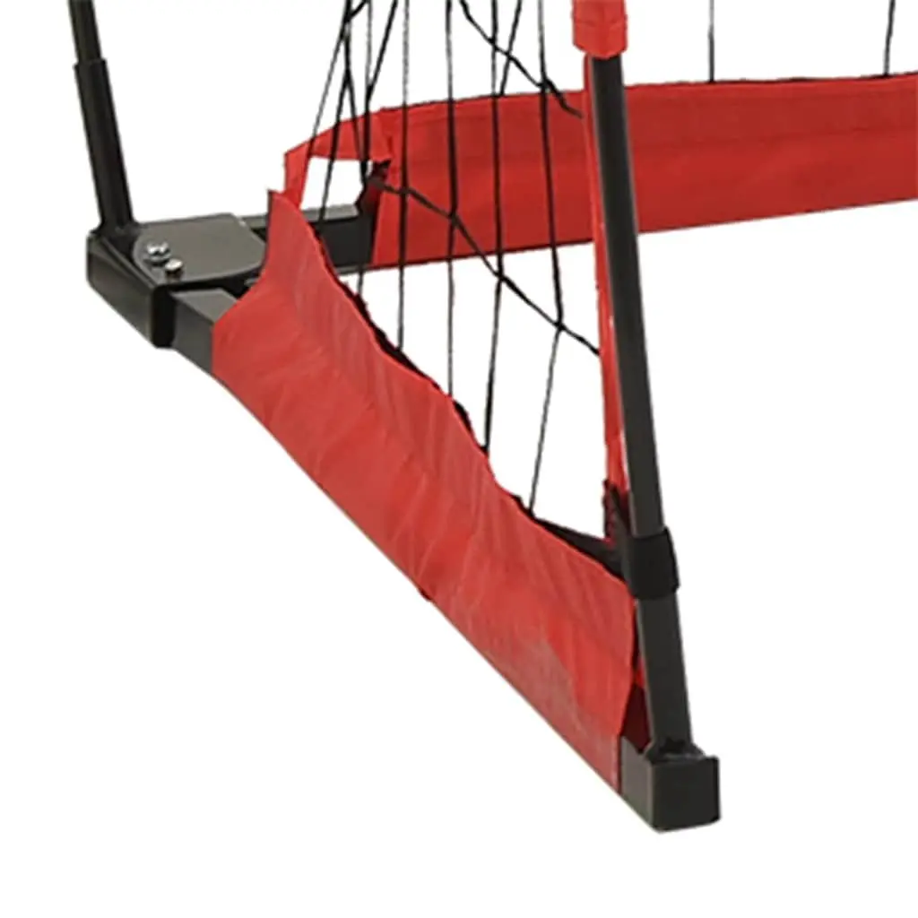 Portable Foldable Soccer Goal Black 184 x 91 x 124.5 cm Steel Frame Durable Polyester Net